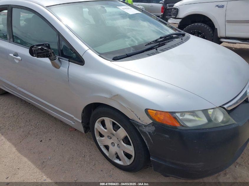 2007 Honda Civic Lx VIN: 2HGFA16527H307886 Lot: 41950423