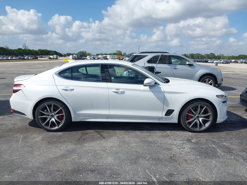 2025 GENESIS G70 VIN: KMTG34SC1SU156324