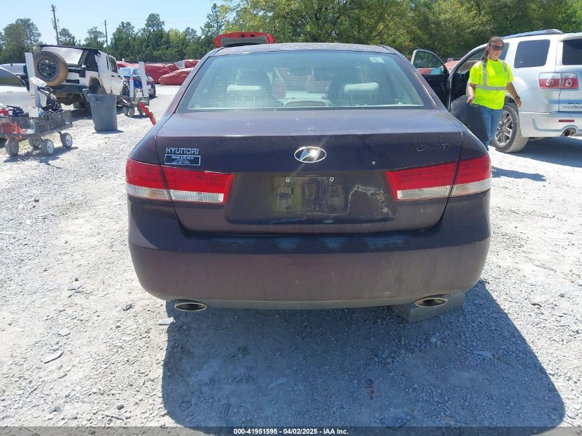 2006 Hyundai Sonata Gls V6/Lx V6 VIN: 5NPEU46F86H103322 Lot: 41951595