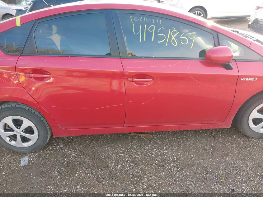 2013 TOYOTA PRIUS VIN: JTDKN3DUXD5696576