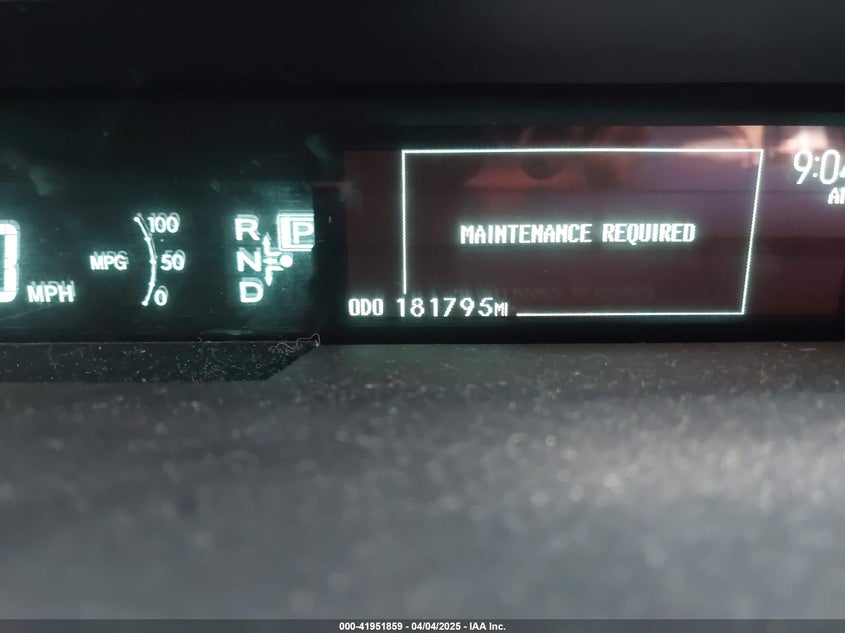 2013 TOYOTA PRIUS VIN: JTDKN3DUXD5696576