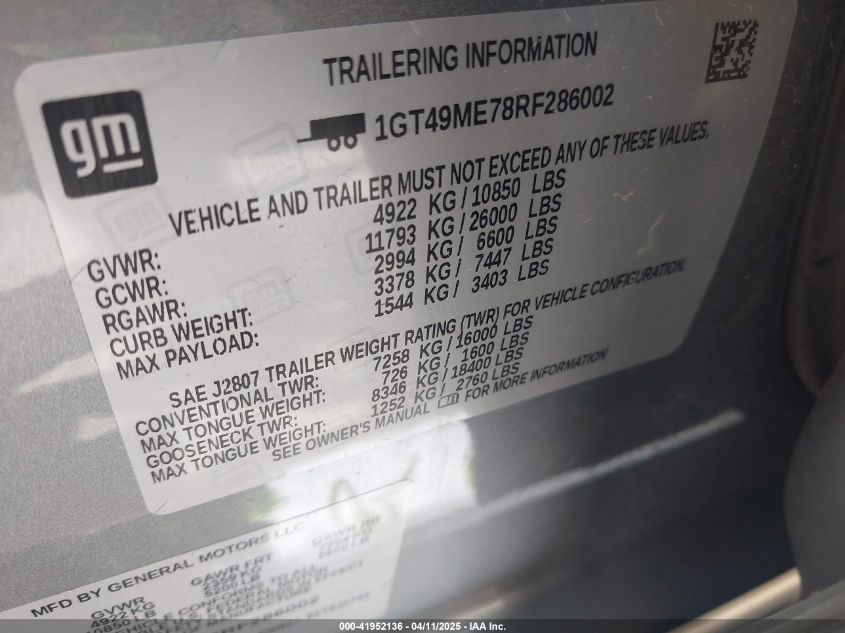 2024 GMC Sierra - 1GT49ME78RF286002