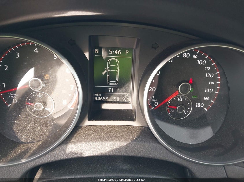 2012 VOLKSWAGEN GTI VIN: WVWHD7AJ2CW306044