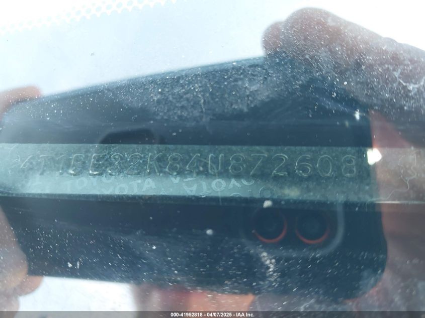 2004 Toyota Camry Le/Se/Std/Xle VIN: 4T1BE32K84UKATE87 Lot: 41952818