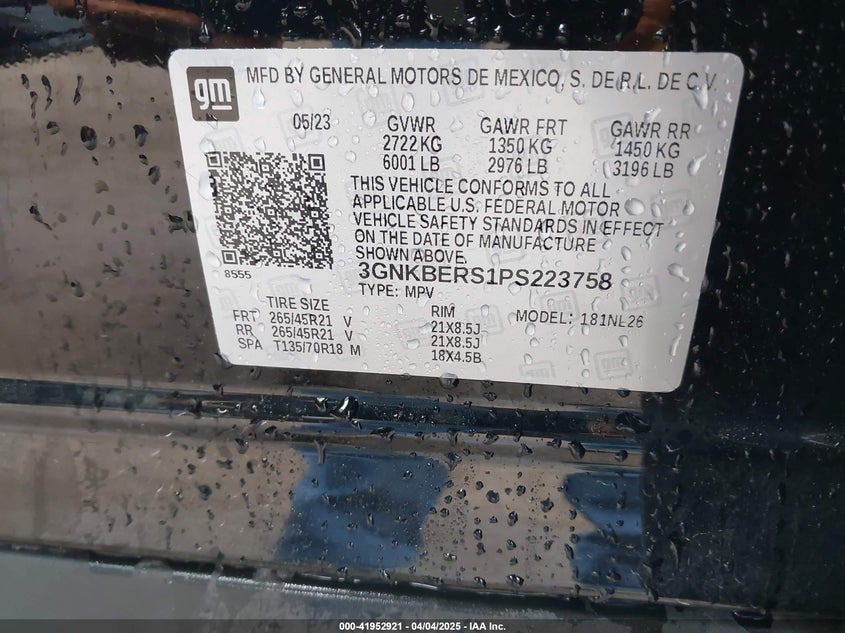 2023 CHEVROLET BLAZER FWD RS - 3GNKBERS1PS223758