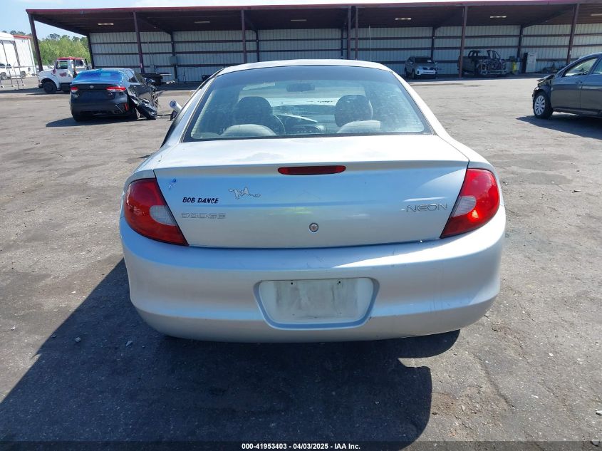 2001 Dodge Neon Se VIN: 1B3ES46C11D241828 Lot: 41953403