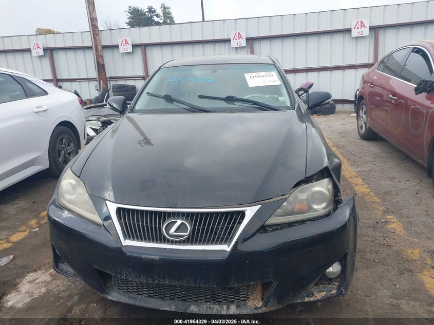 2012 LEXUS IS VIN: JTHCF5C21C5059182