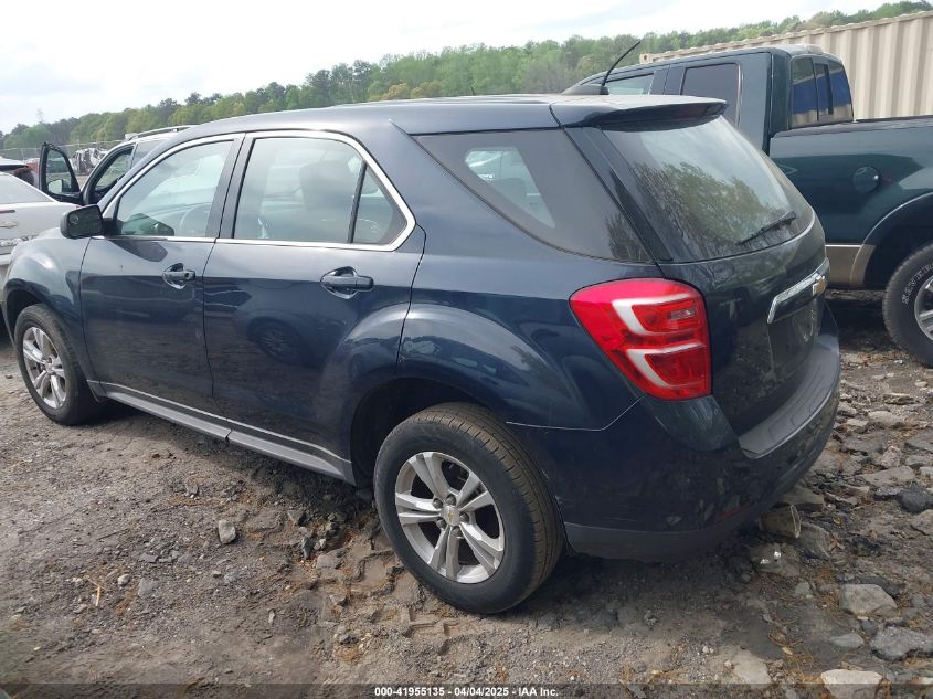 2016 Chevrolet Equinox Ls VIN: 2GNALBEK7G6244884 Lot: 41955135