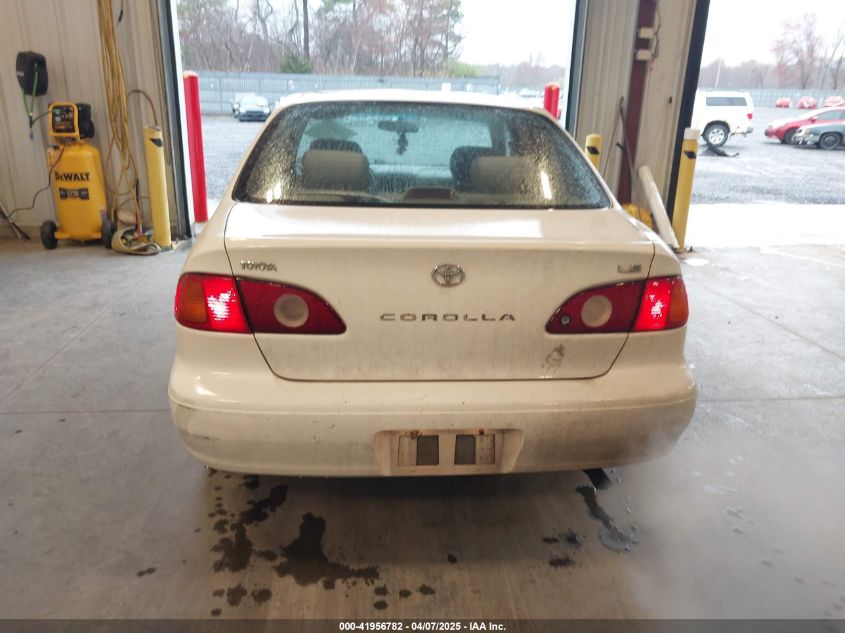 2001 Toyota Corolla VIN: IMXBR12E11Z512059 Lot: 41956782