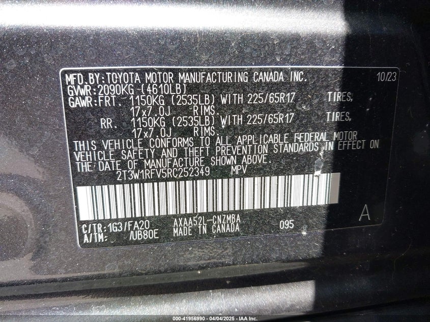 2024 TOYOTA RAV4 XLE - 2T3W1RFV5RC252349