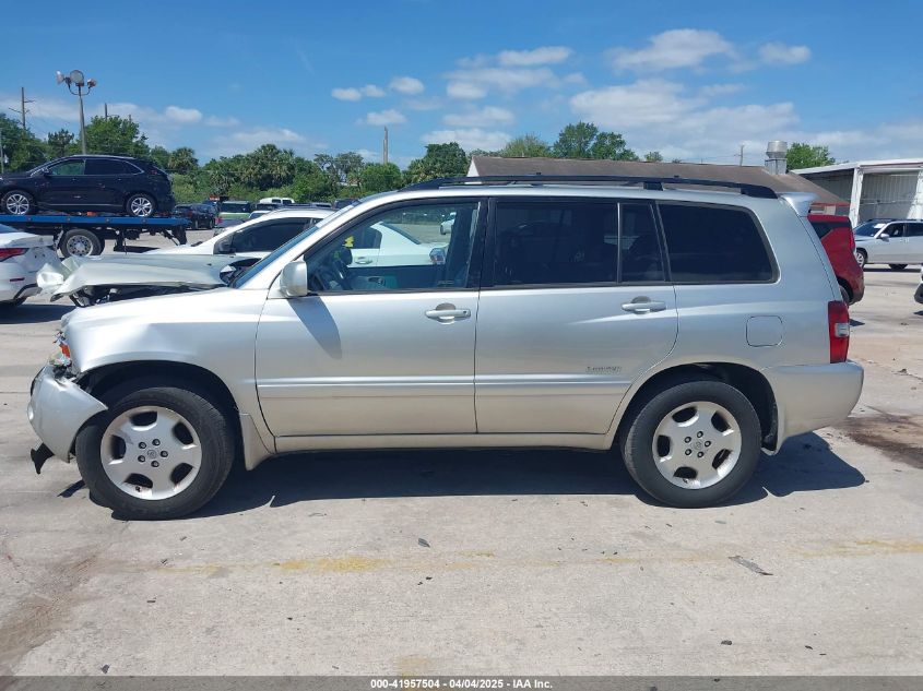 2007 Toyota Highlander Limited V6 VIN: JTEEP21A770224960 Lot: 41957504