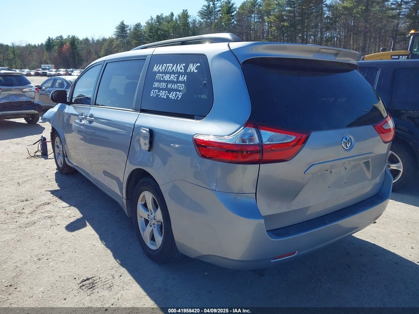 2016 TOYOTA SIENNA VIN: 5TDKK3DC6GS711315