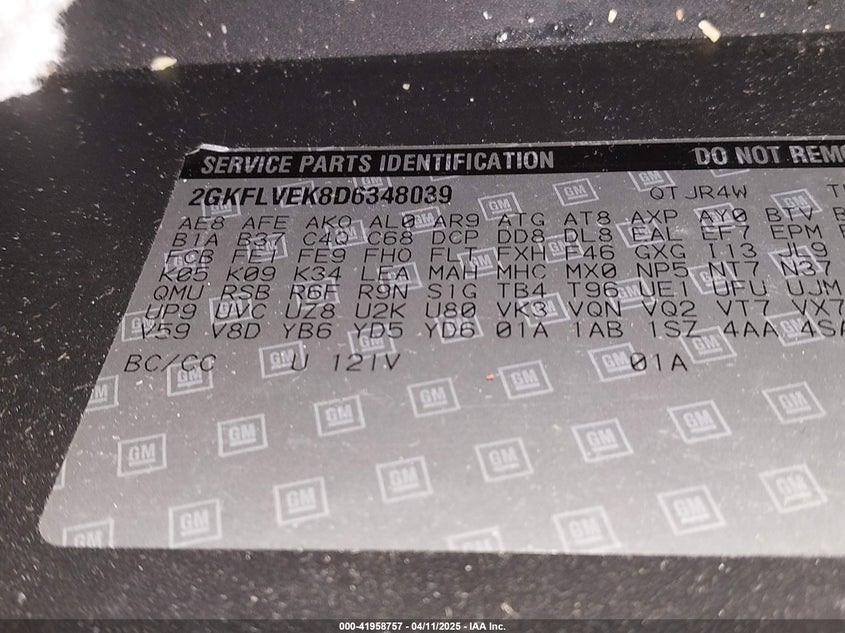 2013 GMC TERRAIN SLT-1 - 2GKFLVEK8D6348039