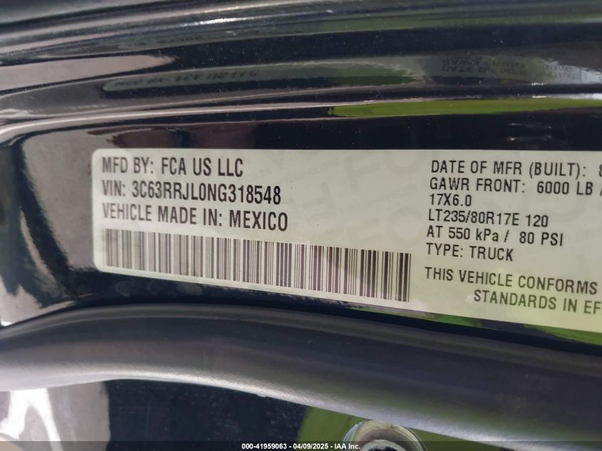 2022 Ram 3500 - 3C63RRJL0NG318548