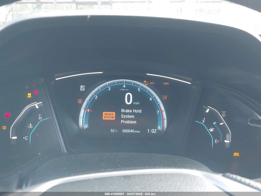 2019 HONDA CIVIC VIN: 19XFC2F63KE208733