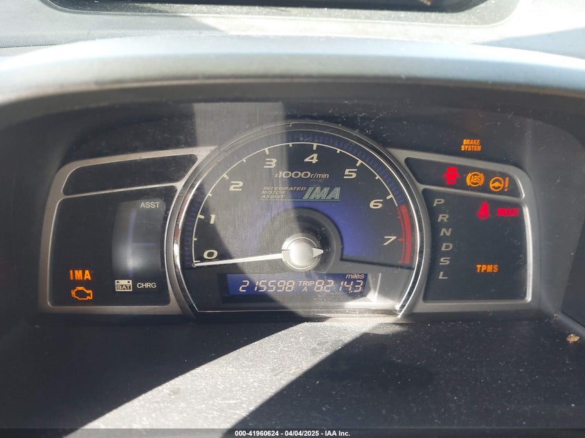 2008 HONDA CIVIC HYBRID VIN: JHMFA362X8S016173