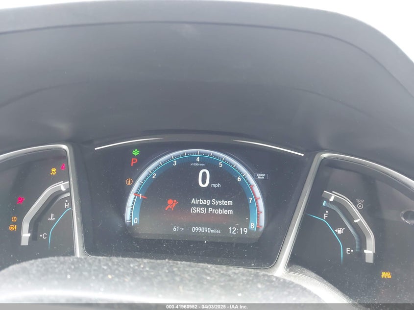 2016 HONDA CIVIC VIN: 19XFC1F79GE034600