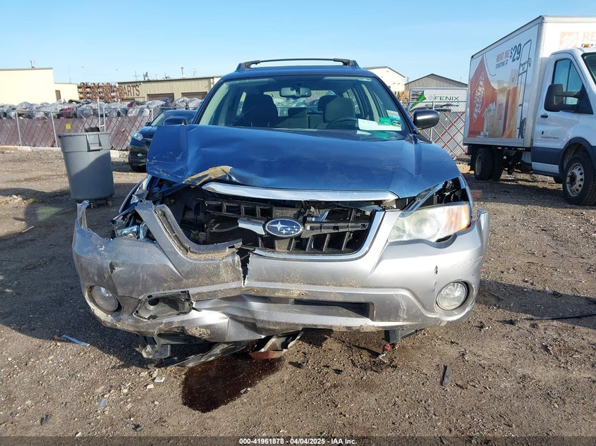2008 SUBARU OUTBACK VIN: 4S4BP61C987361158