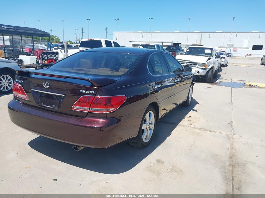 2006 LEXUS ES VIN: JTHBA30G065175122