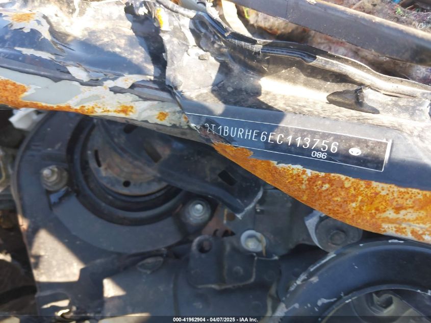 2014 Toyota Corolla L VIN: 2T1BURHE6EC113756 Lot: 41962904