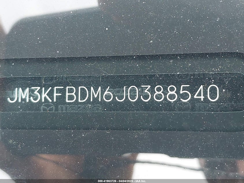 2018 MAZDA CX-5 GRAND TOURING - JM3KFBDM6J0388540