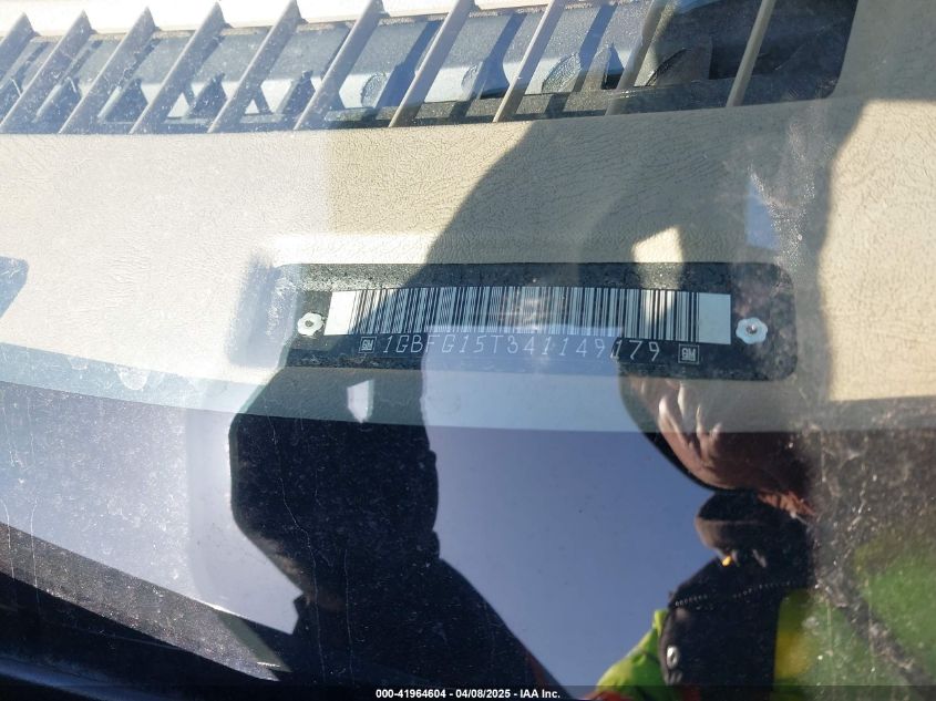 2004 Chevrolet Express VIN: 1GBFG15T341149179 Lot: 41964604