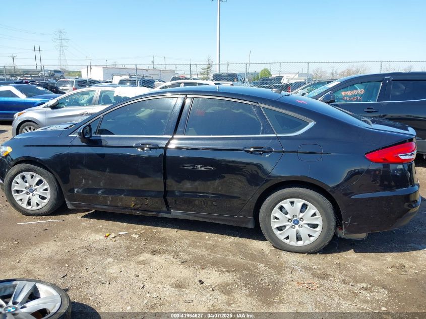 2019 Ford Fusion S VIN: 3FA6P0G77KR279173 Lot: 41964627