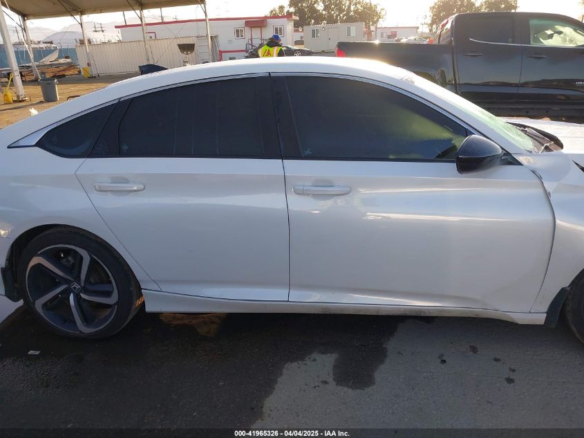 2022 Honda Accord Sport VIN: 1HGCV1F3XNA084806 Lot: 41965326