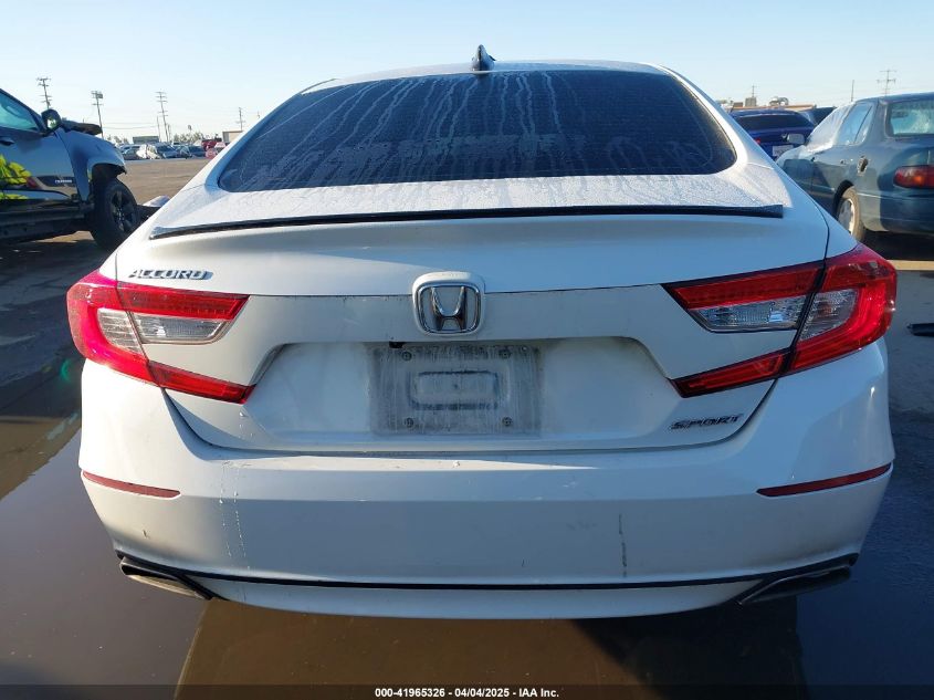 2022 Honda Accord Sport VIN: 1HGCV1F3XNA084806 Lot: 41965326