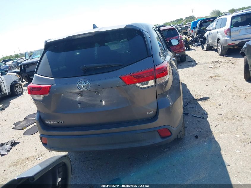 2017 Toyota Highlander Le Plus VIN: 5TDZZRFH1HS217080 Lot: 41965511