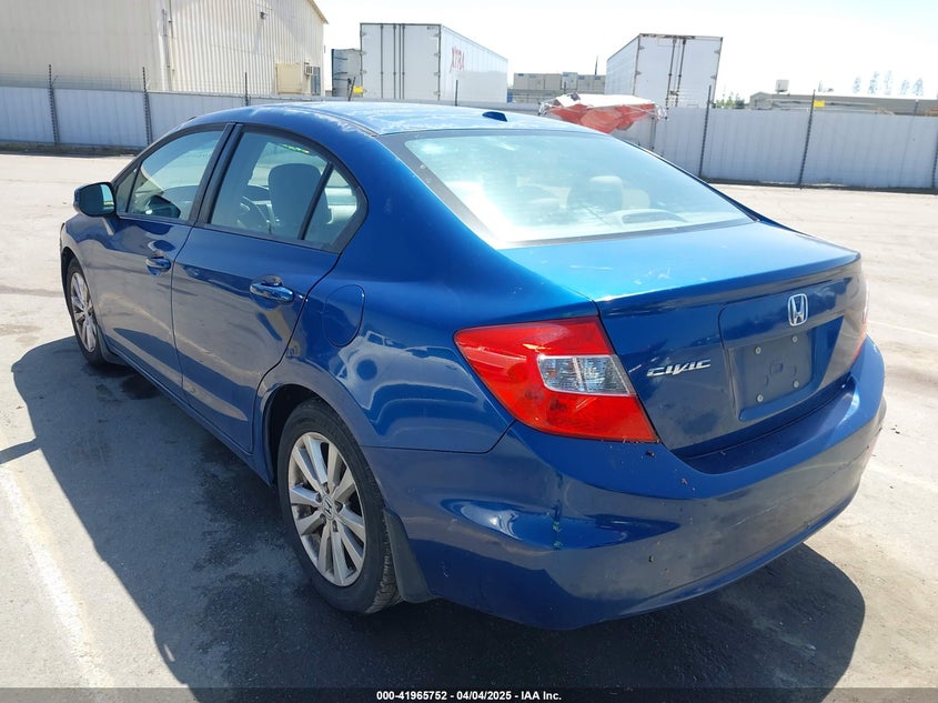 2012 HONDA CIVIC VIN: 19XFB2F81CE333672