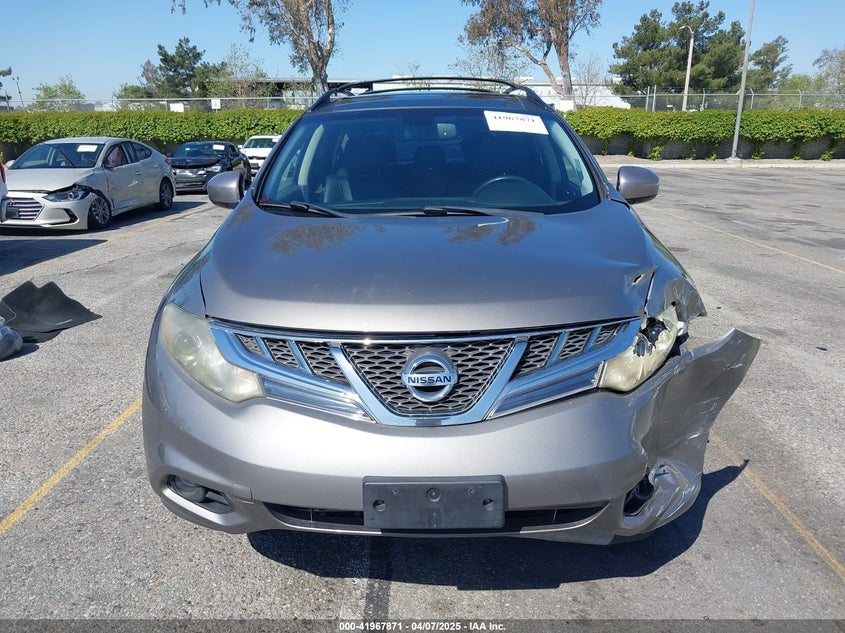 2011 NISSAN MURANO VIN: JN8AZ1MU8BW064756