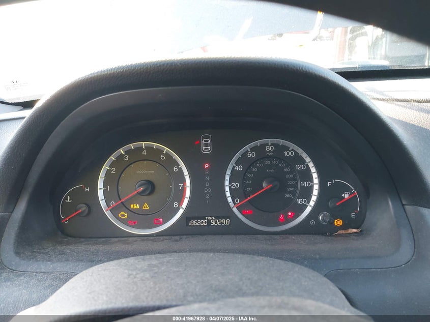 2009 HONDA ACCORD VIN: 1HGCP26319A124907