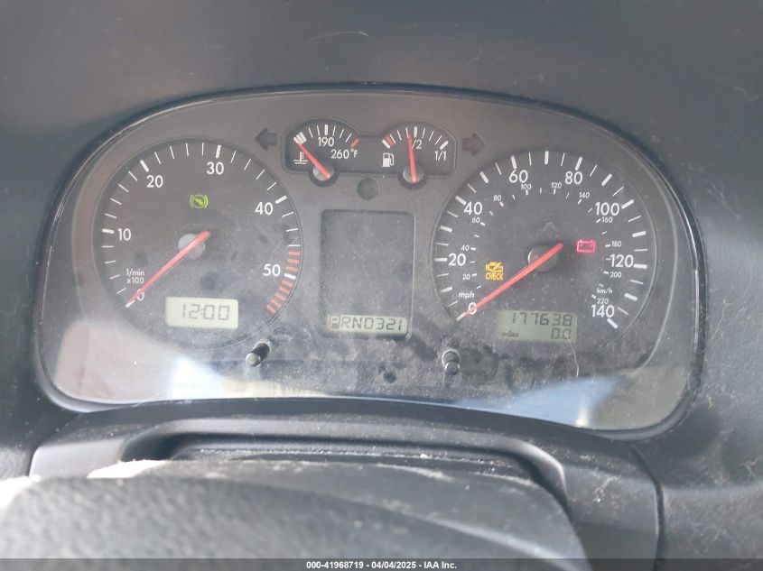 2001 Volkswagen Golf Gls Tdi VIN: 9BWGP61JX14066818 Lot: 41968719