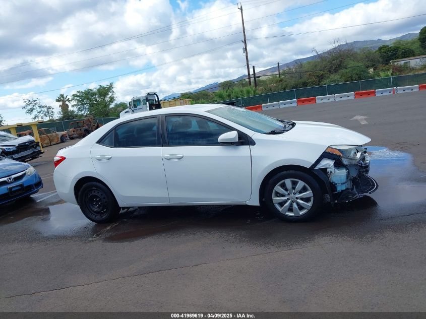 2016 Toyota Corolla Le VIN: 5YFBURHE6GP405281 Lot: 41969619