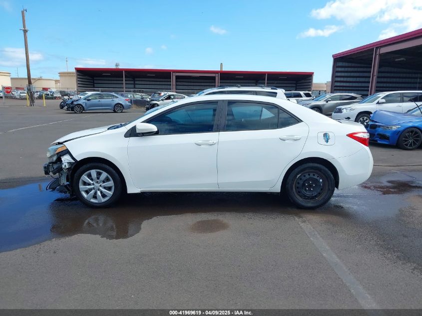 2016 Toyota Corolla Le VIN: 5YFBURHE6GP405281 Lot: 41969619