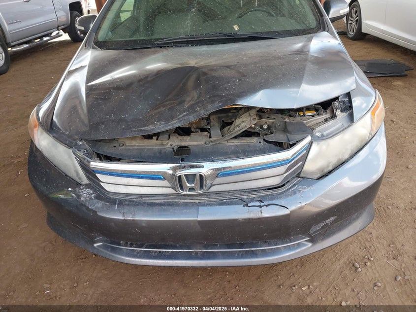 2012 HONDA CIVIC HYBRID VIN: JHMFB4F34CS004900