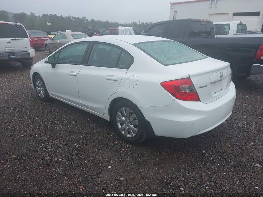 2012 HONDA CIVIC VIN: 2HGFB2F5XCH569474