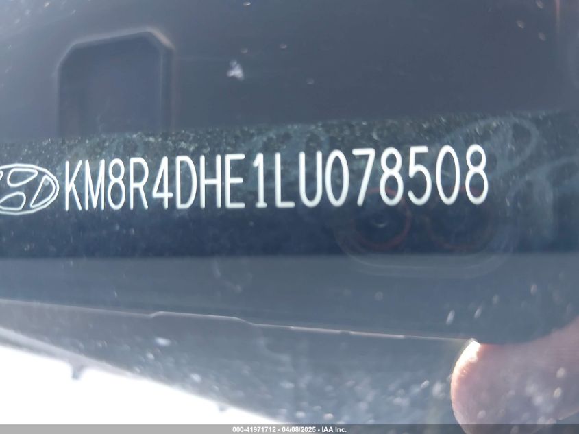 2020 Hyundai Palisade Sel VIN: KM8R4DHE1LU078508 Lot: 41971712