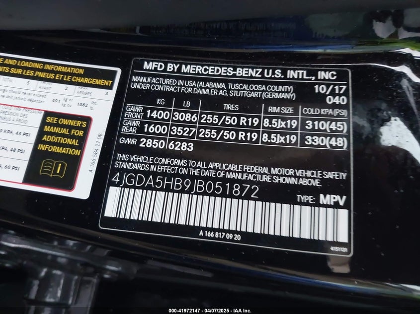 2018 MERCEDES-BENZ GLE 350 4MATIC - 4JGDA5HB9JB051872