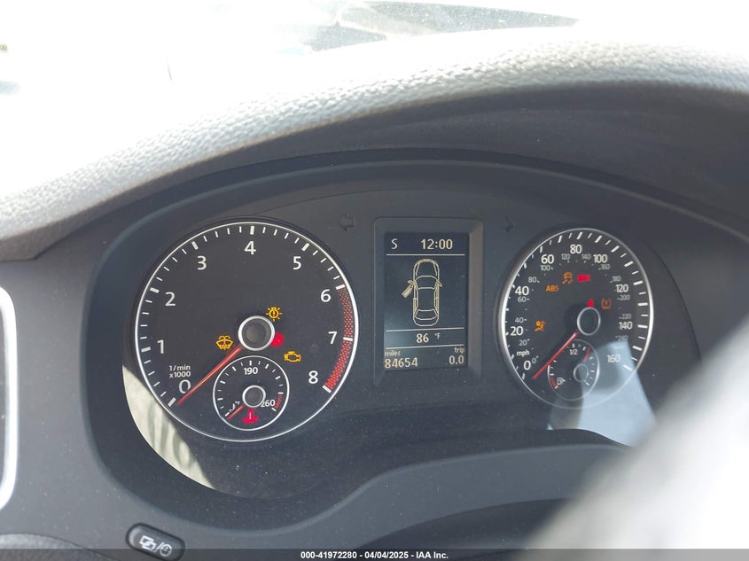 2012 VOLKSWAGEN JETTA VIN: 3VW4A7AJ4CM122888