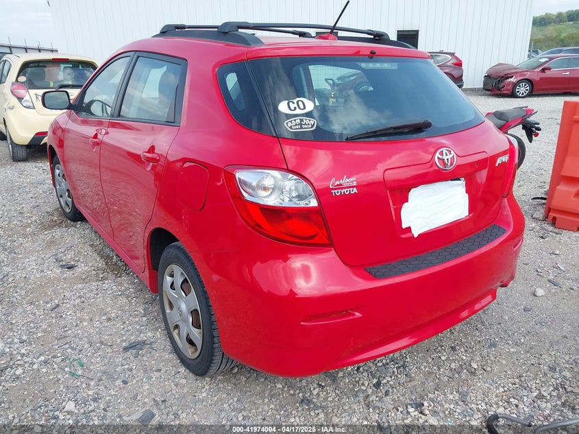 2009 TOYOTA COROLLA MATRIX VIN: 2T1KU40E49C051438