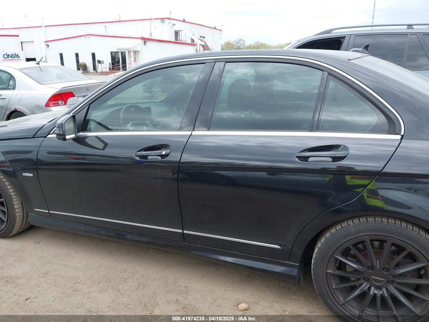 2012 MERCEDES-BENZ C 250 VIN: WDDGF4HB6CA605476