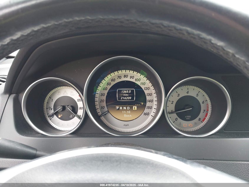2012 MERCEDES-BENZ C 250 VIN: WDDGF4HB6CA605476