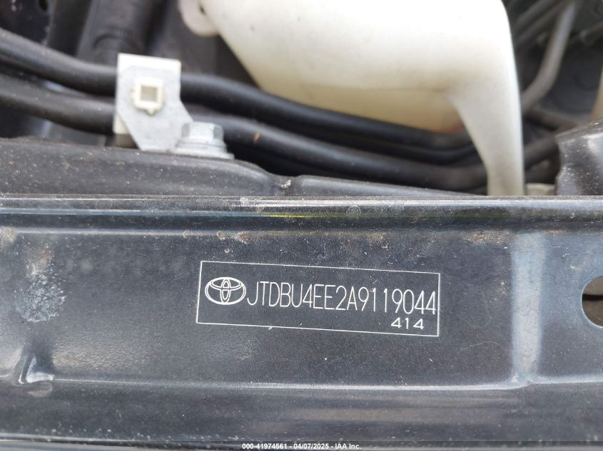 2010 Toyota Corolla Le VIN: JTDBU4EE2A9119044 Lot: 41974561