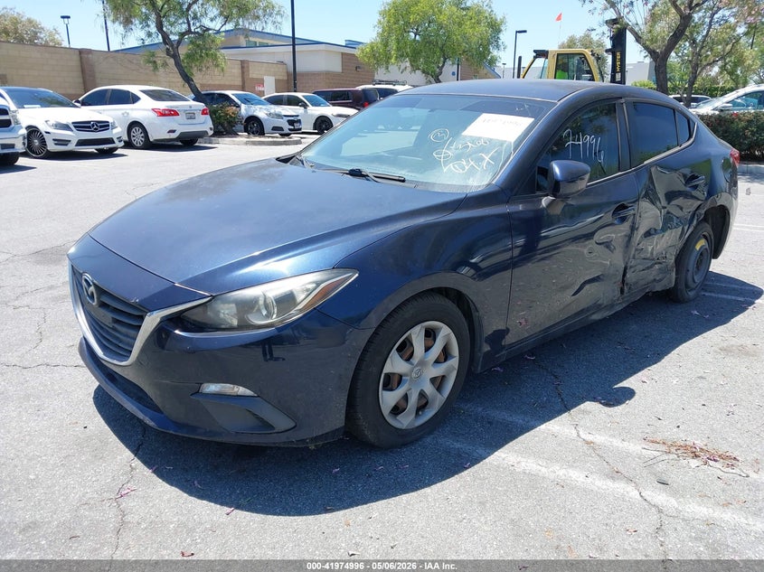 Vin: jm1bm1t74g1290663, lot: 42466478, mazda mazda3 i sport 20162
