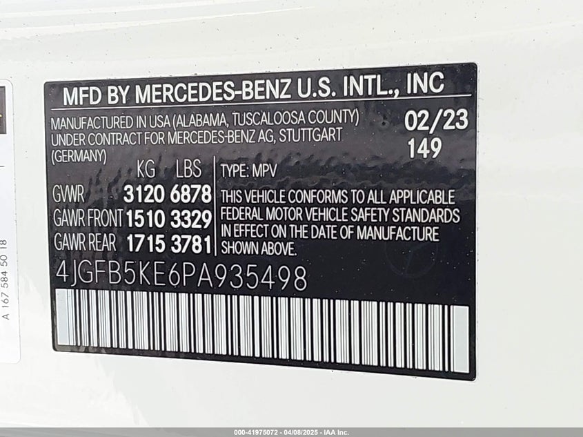 2023 MERCEDES-BENZ GLE 450 4MATIC - 4JGFB5KE6PA935498