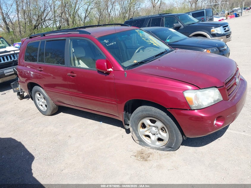 2007 TOYOTA HIGHLANDER VIN: JTEHD21A070046184