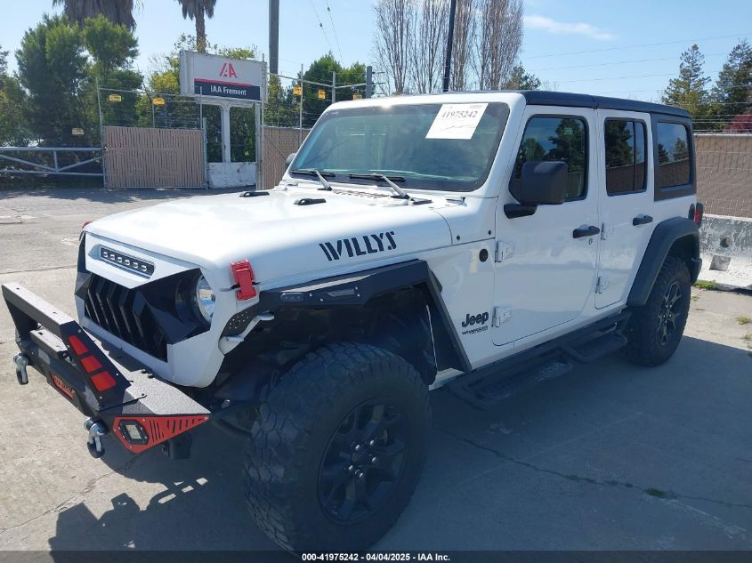 2022 Jeep Wrangler Unlimited Willys Sport 4X4 VIN: 1C4HJXDG7NW144634 Lot: 41975242