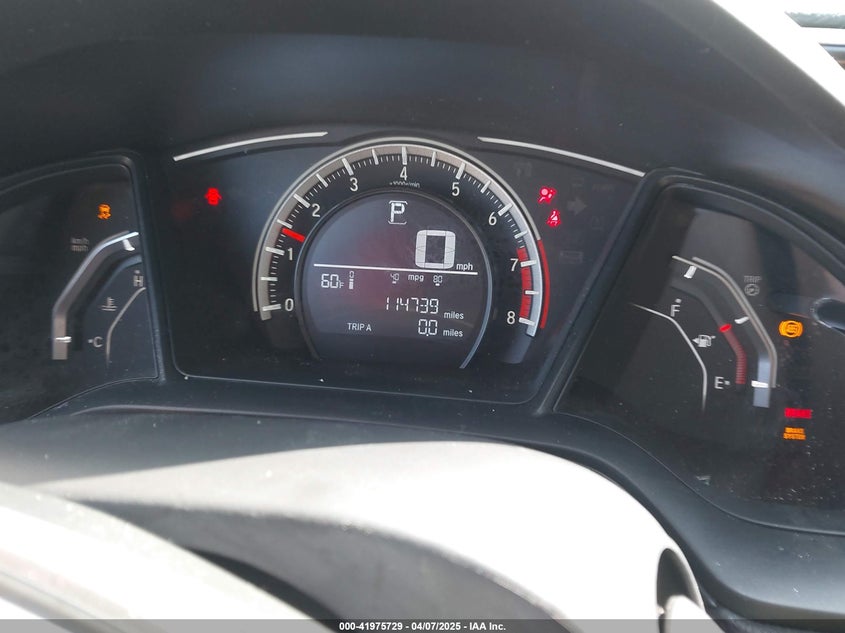2017 HONDA CIVIC VIN: 19XFC2F5XHE050231